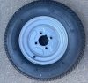 145x10 Hybrid road tyre and wheel 375Kg