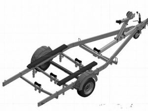 Bramber bunked trailer, 1000Kg GVW