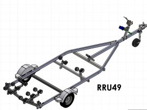 Rapide roller trailer RU49 Gross weight 750 kg 4.3 m