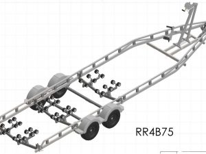 Rapide twin axle roller trailer R4B75 Gross weight 3500 kg 7.5m