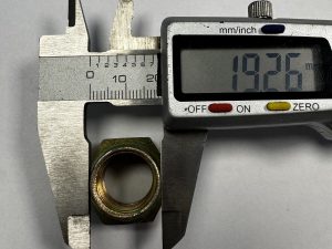 Single use flange nut for alko 750kg bearing