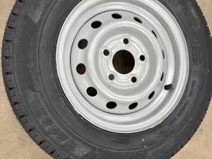 165x13 8ply wheel and tyre 5x112pcd  load per wheel 670KG